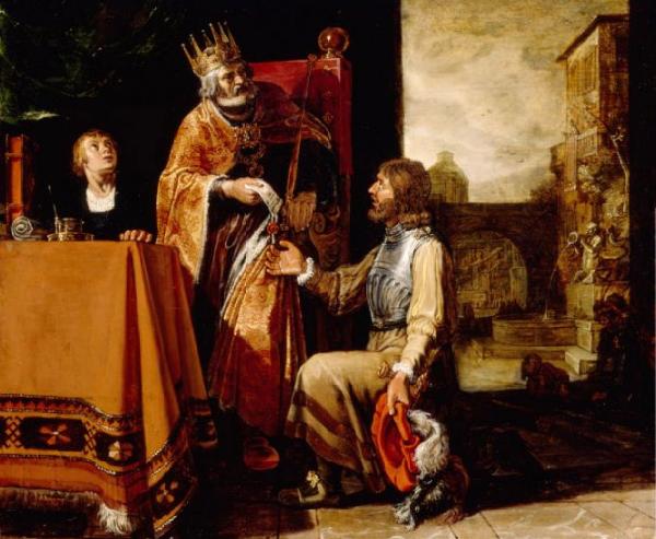 Pieter Lastman King David Handing the Letter to Uriah oil painting image